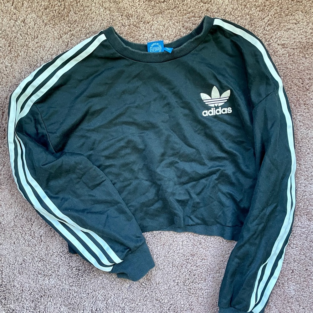 Vintage Adidas Cropped Sweatshirt